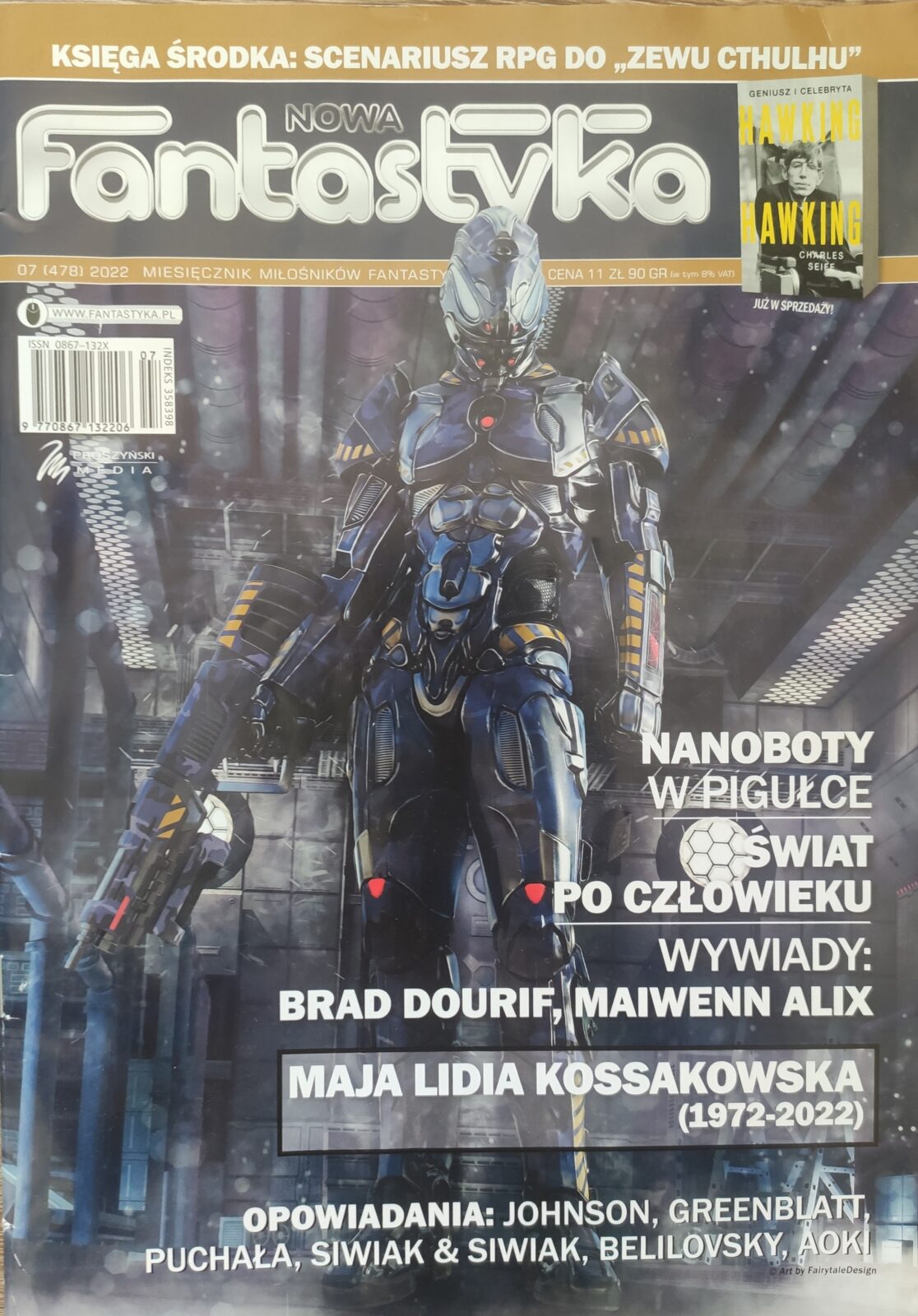 Okładka magazynu Nowa Fantastyka 07/2022 (478, lipiec)