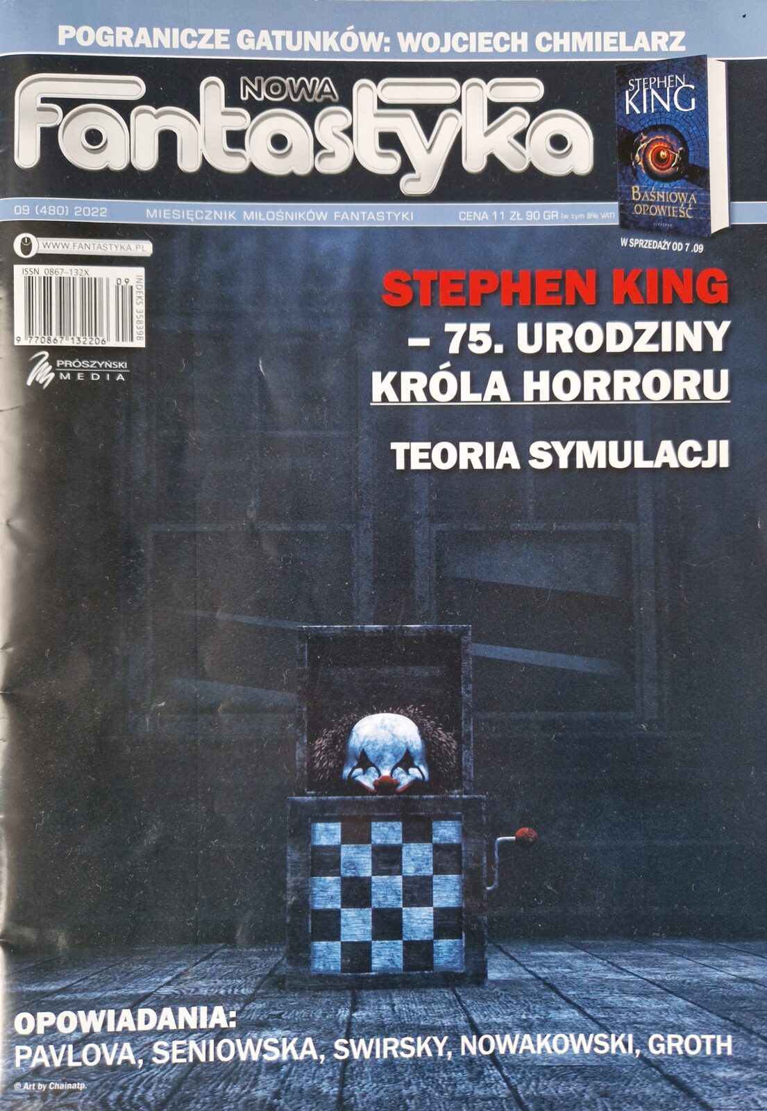 Okładka magazynu Nowa Fantastyka 09/2022 (480, wrzesień)